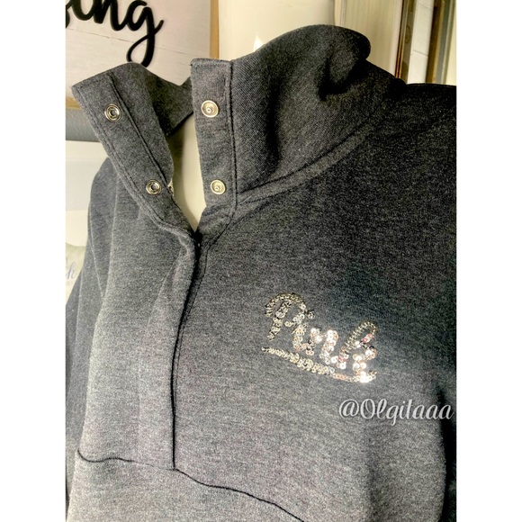 PINK Large HTF Bling Pullover - Picture 6 of 8